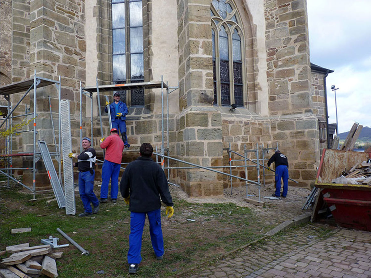 Kirchenrenovierung 2010 / 2011 (Foto: Karl-Franz Thiede)